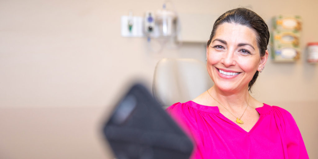 dental implants patient smiling
