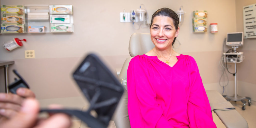 dental patient undergoing digital smile design