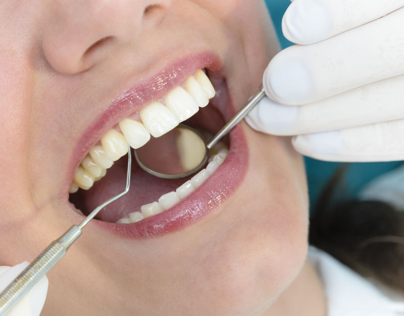 dental patient undergoing periodontal treatment