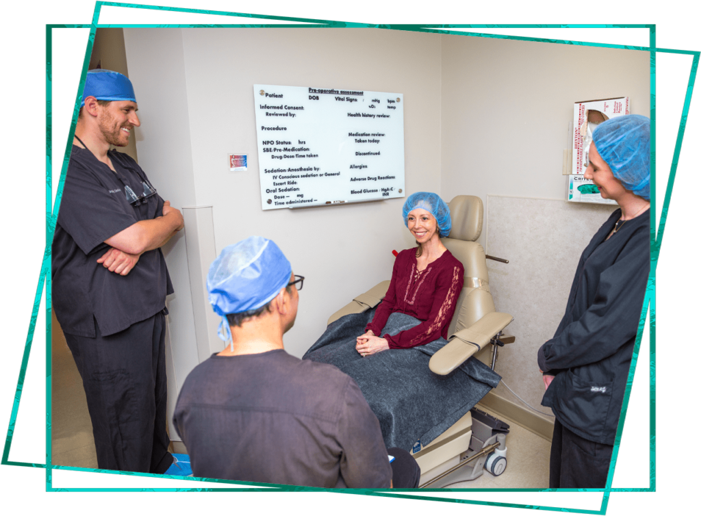 dental patient undergoing procedure